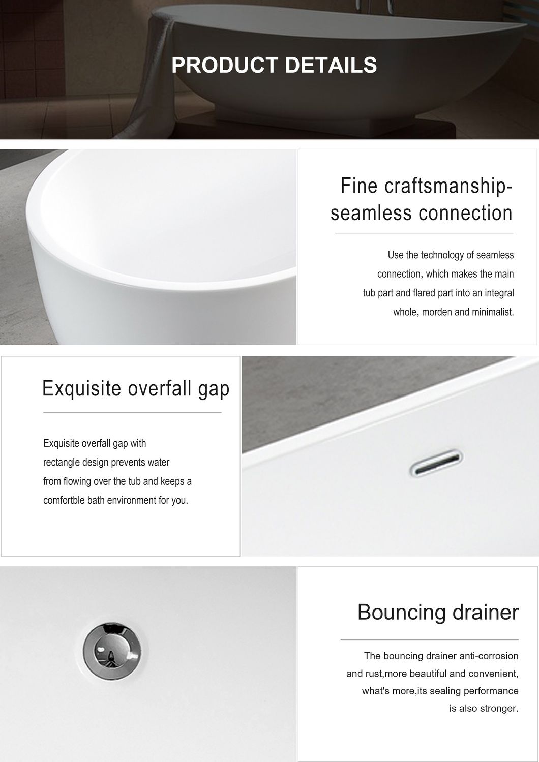 UK Hot-Selling Freestanding Bathtub Sanitary Ware