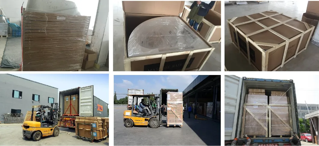 Unique Acrylic Bathtub with No Massage Function for Shower Cabin