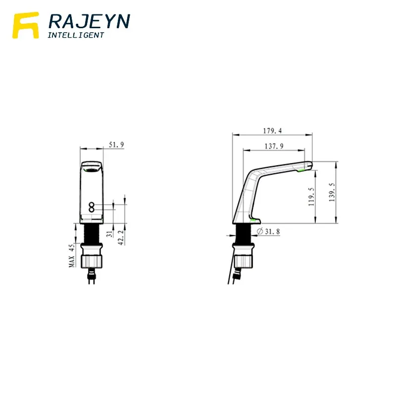 User-Friendly Infrared Sensing Chroming Faucet