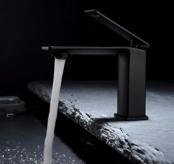Wash Basin Brass Faucet Bathroom Matte Black Faucet