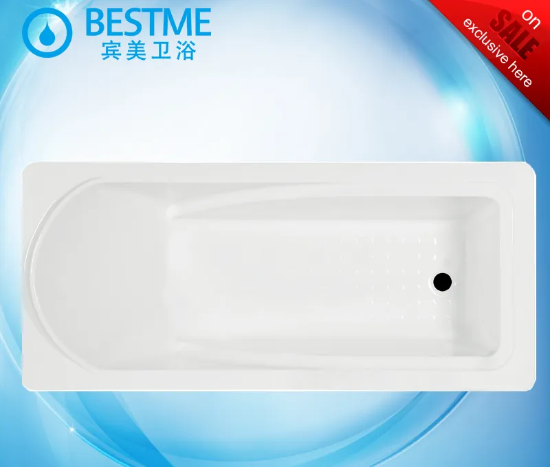 White Color Built-in Acrylic Bathtub for Hotel SPA Bathtub (Bt-G2001)