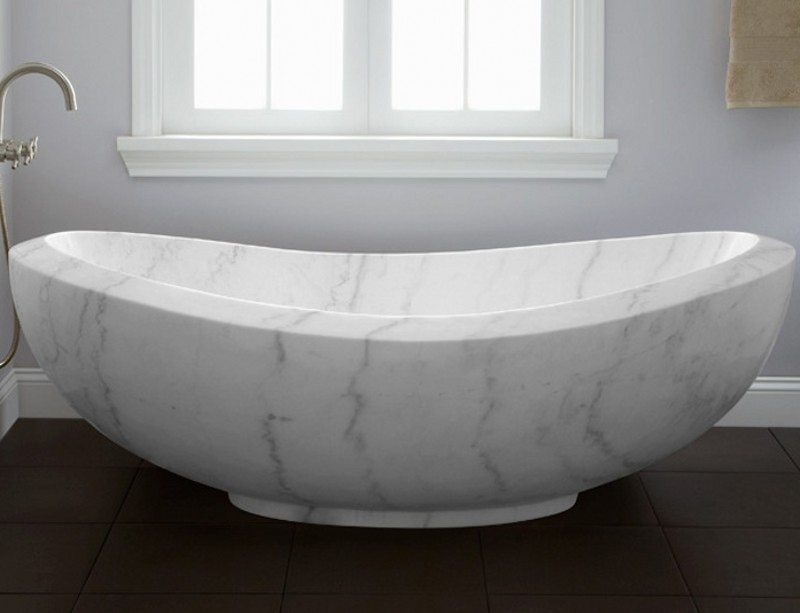 White Marble Stone Bathroom Bathtub for Massage Tub