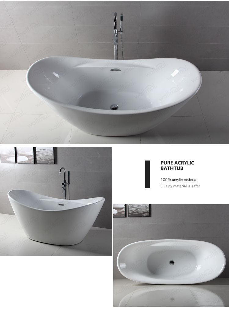 Zhejiang Province Acrylic Standing Alone Bathtubs