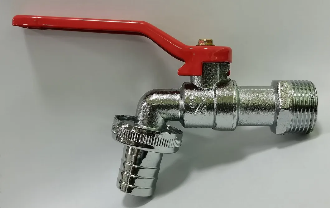 Zinc Alloy Chrome Plated Garden Water Tap Outdooor Bibcock 3/4"