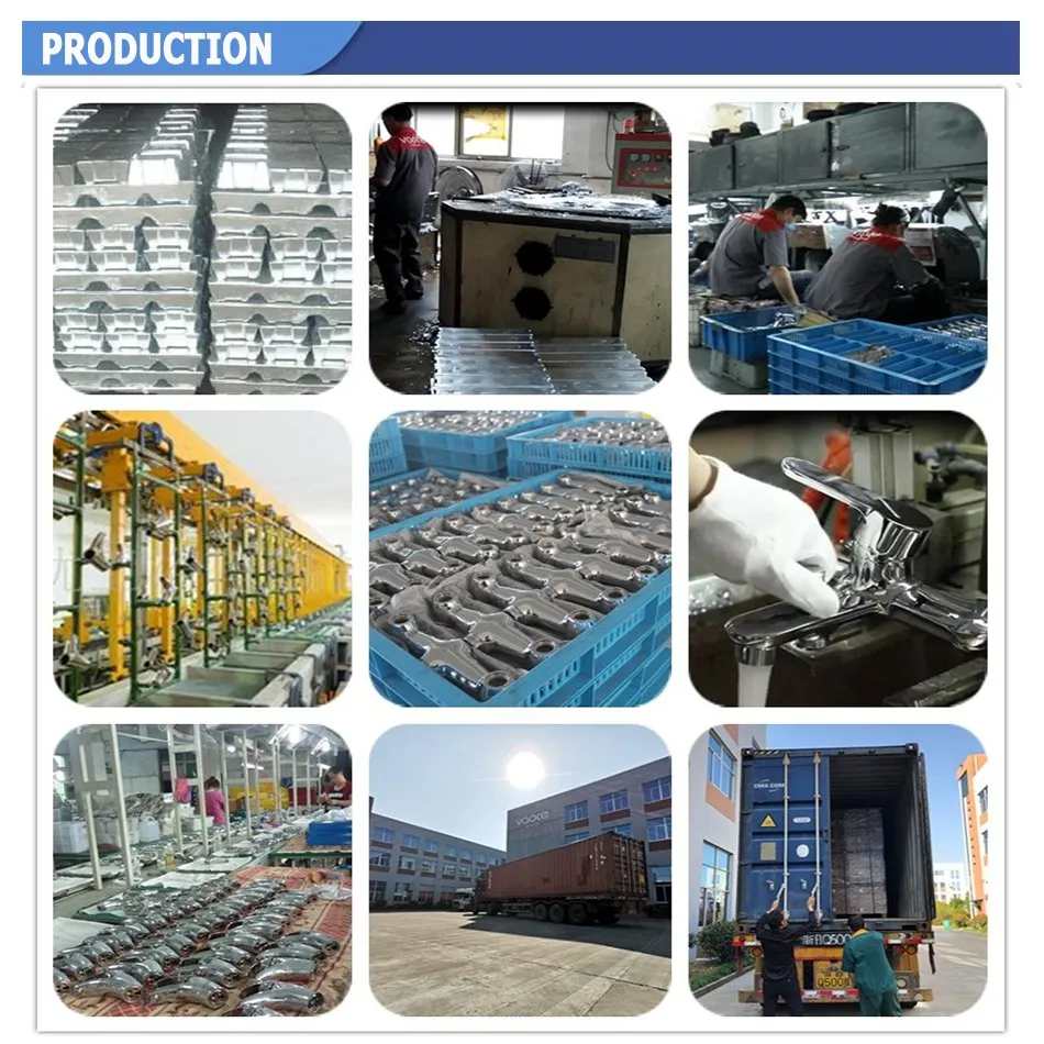 Zinc Body Double Handle Wall Mounted Sink Mixer/Faucet (VT 61802)